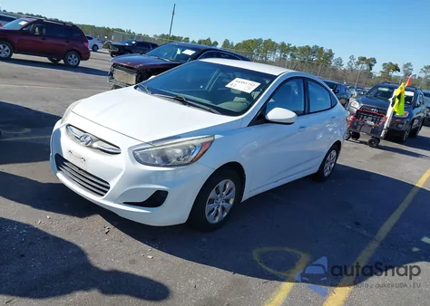 2016 Hyundai Accent Se z USA, uszkodzony, nr VIN KMHCT4AE2GU116367